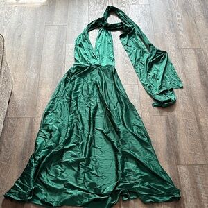 Hello Molly Emerald Halter Gown